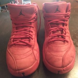 Red suede Aj12